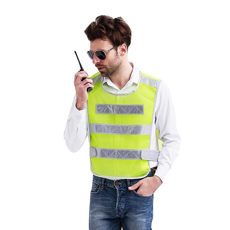 6 Pieces Reflective Vest Safety Vest Warning Safety Suit Environmental Sanitation Vest For Cycling Construction Can Be Printed Fluorescent Green Free Size