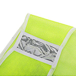 6 Pieces Reflective Vest Safety Vest Warning Safety Suit Environmental Sanitation Vest For Cycling Construction Can Be Printed Fluorescent Green Free Size