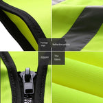 6 Pieces Reflective Vest Yellow Reflective Protection Vest Reflective Suit for Night Working Riding Running