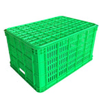 Large Square Plastic Basket Turnover Basket Factory Plastic Frame Turnover Box Express Basket 610 * 420 * 260 (green)