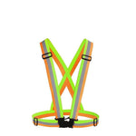 6 Pieces Night Riding Reflective Strap Night Running Clothes Breathable Fluorescent Vest Running Highlight Construction Site Traffic Command Safety Vest Pink