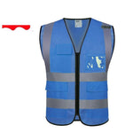 6 Pieces Reflective Vest Mesh Breathable Sanitation Clothing Construction Site Safety Yellow Vest Traffic Coat Vehicle Engineering Clothing Mesh Yellow M