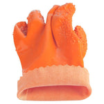 Full Immersion Rubber Labor Protection Gloves Thickened Particles Antiskid Wear Resistant Acid And Alkali Resistant Gloves 5 Pairs / Pack