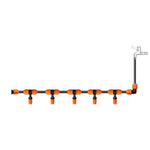 6 Pieces Irrigation Equipment Atomization Spray Nozzle Cooling Spray Head Automatic Watering Device Home Spray System Hanging Orange Single Outlet Atomization