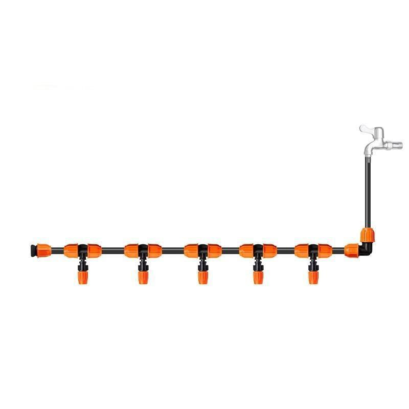 6 Pieces Irrigation Equipment Atomization Spray Nozzle Cooling Spray Head Automatic Watering Device Home Spray System Hanging Orange Single Outlet Atomization