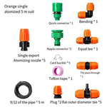 6 Pieces Irrigation Equipment Atomization Spray Nozzle Cooling Spray Head Automatic Watering Device Home Spray System Hanging Orange Single Outlet Atomization