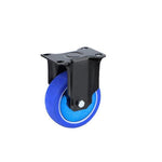 10 Pcs Caster TPR Silent Rubber Wheel Hand Cart Caster 3 Inch Single Wheel