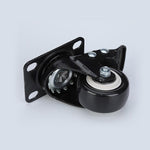Black Diamond, Silent And Wear-resistant PU Polyurethane Caster, Industrial Universal Wheel, Flat Wheel, Wheel, Roller, 2-inch Orientation (20 Pieces) + Brake (20 Pieces)