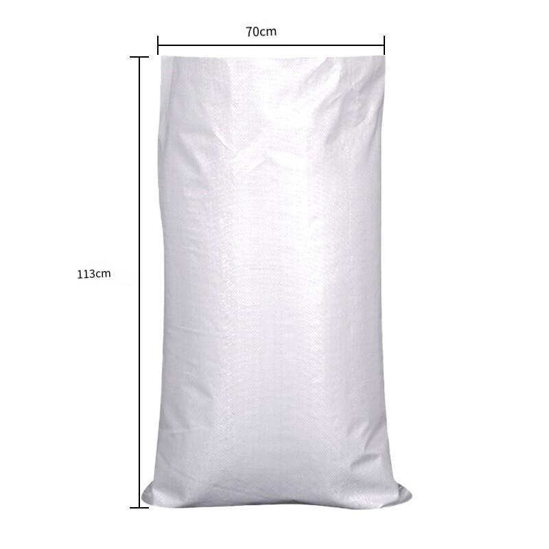 Moisture-proof Waterproof Woven Bag Snakeskin Bag Express Parcel Bag Packing Load Carrying Bag Cleaning Garbage Bag 70 * 113 CM 10 White Bags