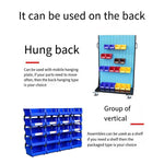 377 * 422 * 178 mm Dual Purpose Combined Parts Box Back Hanging Plastic Box Inclined Material Box Component Box Classification Box