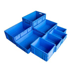 800 * 600 * 230 mm Plastic Turnover Box Logistics Transfer Box Warehouse Workshop Plastic Box Transport Storage Box (blue)