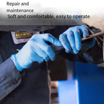 Disposable Nitrile Gloves Thickened Food Cleaning Inspection Waterproof Antiskid Work Protection Kitchen Labor Protection S Size