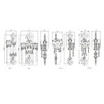 Chain Hoist Hand Lift Steel Chain Block Manual Lever Block 3t 3m