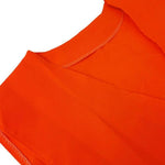 6 Pieces Button Type Reflective Vest Safety Vest Sanitation Workers Labor Protection Vest Road Cleaning Work Clothes Body Protection Clothing - Orange