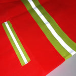6 Pieces Button Type Reflective Vest Safety Vest Sanitation Workers Labor Protection Vest Road Cleaning Work Clothes Body Protection Clothing - Orange