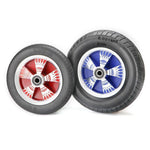 Caster Rubber Silent 14 Inch Two Wheel Solid Tire Trolley Wheel 14 Inch Blue Thickened Rubber Wheel