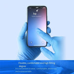 6 Bags Disposable Nitrile Gloves Powder Free Anti Slip Oil Proof Waterproof Multipurpose Gloves For Beauty Kitchen Hotel Cleaning Work L Size One Bag