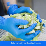 6 Bags Disposable Nitrile Gloves Powder Free Anti Slip Oil Proof Waterproof Multipurpose Gloves For Beauty Kitchen Hotel Cleaning Work L Size One Bag