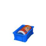 15 Pcs Thickened Plastic Turnover Box Rectangular Finishing Box Logistics Storage Box Storage Box Material Box Storage Box Shelf Parts Box Blue