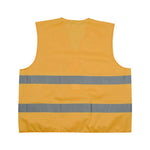 6 Pieces Yellow Reflective Vest Fluorescent Vest Road Construction Work Safety Vests Outdoor Safety Clothes