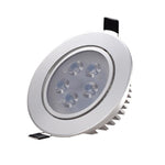 10 Pieces LED Spotlight Light Embedded Small Spotlight, Sky Lantern 3w, Opening 50-60mm, Bright Silver Surface White Light 6500k (Sunflower)