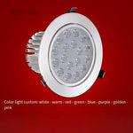 10 Pieces LED Spotlight Light Embedded Small Spotlight, Sky Lantern 3w, Opening 50-60mm, Bright Silver Surface White Light 6500k (Sunflower)
