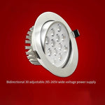 10 Pieces LED Spotlight Light Embedded Small Spotlight, Sky Lantern 3w, Opening 50-60mm, Bright Silver Surface White Light 6500k (Sunflower)