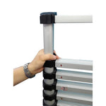 2.3m Aluminum Alloy Bamboo Ladder Telescopic Ladder Load-bearing 150kg