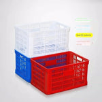 Plastic Basket (103 * 68 * 54cm) Express Rectangular Thickened Fruit Large Vegetable Transportation Basket Plastic Frame Factory Hollow Turnover Box