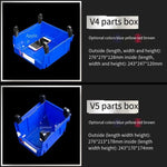 10 Pcs 200 * 130 * 110 mm Dual Purpose Combined Parts Box, Back Hanging Plastic Box, Inclined Material Box, Component Box, Classification Box