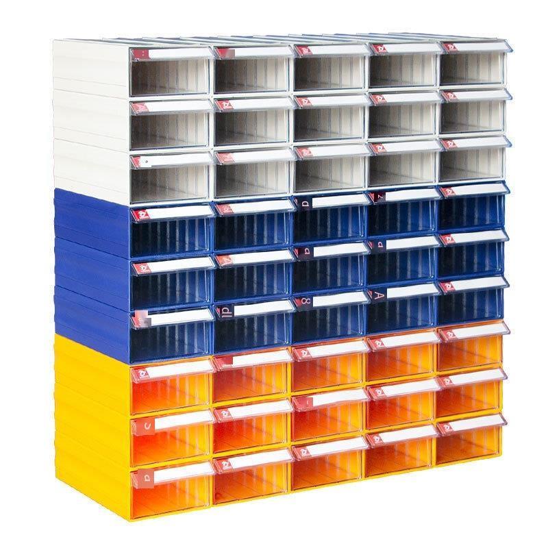 10 Pcs 180 * 95 * 50 mm Modular Plastic Parts Cabinet Drawer Type Component Box Material Box Drawer Type Storage Box Parts Box