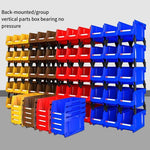 20 Pieces 135 * 105 * 76 mm Dual Purpose Combined Parts Box, Back Hanging Plastic Box, Inclined Material Box, Component Box, Classification Box