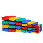 10 Pieces 180 * 180 * 80 mm Modular Parts Box Thickened Inclined Plastic Box Material Box Components Box Screw Box Tool Box Blue