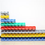 10 Pieces 180 * 180 * 80 mm Modular Parts Box Thickened Inclined Plastic Box Material Box Components Box Screw Box Tool Box Blue
