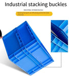 400 * 300 * 120mm Plastic Turnover Box Logistics Transfer Box Warehouse Workshop Plastic Box Transportation Storage Box (blue)