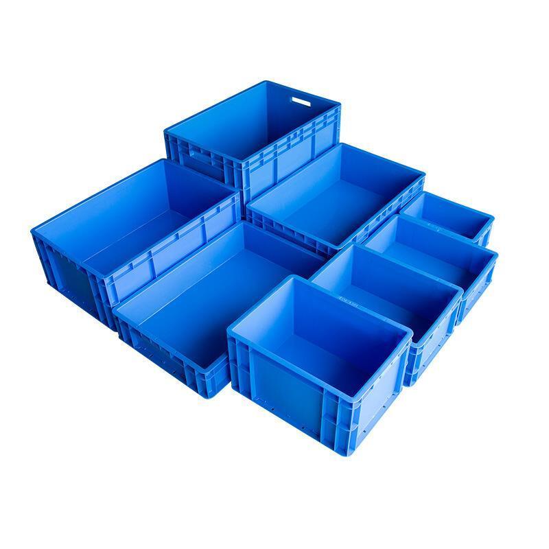 6 Pieces Plastic Turnover Box Logistics Transfer Box Warehouse Workshop Plastic Box Transportation Storage Box 300 * 200 * 120 mm (blue)