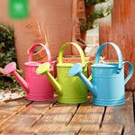 6 Pieces 1.5L Colorful Watering Pot Watering Garden Art Watering Pot Household Children's Balcony Watering Pot Watering Pot Fleshy Plant Green
