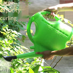 10 Pieces Thickened Sprinkling Kettle Large Watering Spout Plastic Watering Kettle Long Spout Sprinkling Kettle Horticultural Watering Pot Household Watering Pot 2.5L Green Belt Cover