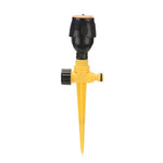 6 Pieces Vegetable Field Watering Artifact Sprinkler Automatic Sprinkler Rotation 360 Degree Green Lawn Sprinkler Garden Irrigation Black Sprinkler
