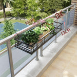 6 Pieces Balcony Flower Rack Hanging Wall Shelf European Iron Hanging Orchid Green Pineapple Fleshy Flower Rack Balcony Flower Pot Rack 30x20x12cm Special Price No Gift Railing Width: 3cm