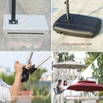 Banana Umbrella Outdoor Courtyard Sunshade Large Sun Advertising Stall Beach Activity Umbrella Table Chair Umbrella Package 1