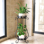 6 Pieces European Iron Flower Rack Multi Floor Balcony Indoor Living Room Flower Rack Green Luo Hanging Orchid Pot Rack White Trumpet