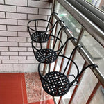 30 Pieces European Balcony Railing Flower Rack Hanging Iron Guardrail Window Sill Flower Pot Rack Meat Rack Black