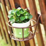 10 Pcs Iron Balcony Hanging Railing Flower Rack Wall Hanging Indoor Hanging Hanging Orchid Green Pineapple Flower Pot Rack Black (Bold With Bottom Net) Shoot 2 Shots And 3 Shots