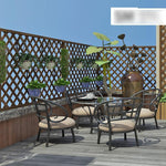 6 Pieces Flower Blue Hanger Grid Climbing Vine Rack Outdoor Plant Balcony Decoration Flowerpot Hanger Outdoor Anti-corrosion Wood Support Climbing Flower Rack Courtyard Wood Foot Carbonization Medium