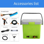 Car Washing Water Gun Vacuum Cleaner High-pressure Watering Pipe Brush Artifact Household Floor Washing Watering Hose Pressurization Plus Nozzle Spray Gun Head Garden Art Spray Gun Tool Set Package: Car Washing Machine Green + Four In One Vacuum Cleaner