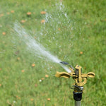6 Pieces Agricultural Rocker Nozzle Automatic Rotation Lawn Greening 360 Degree Garden Sprinkler Irrigation Sprinkler Watering Artifact 4 Points