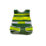 6 Pieces Reflective Vest Reflective Vest Green High Visibility Safety Vest