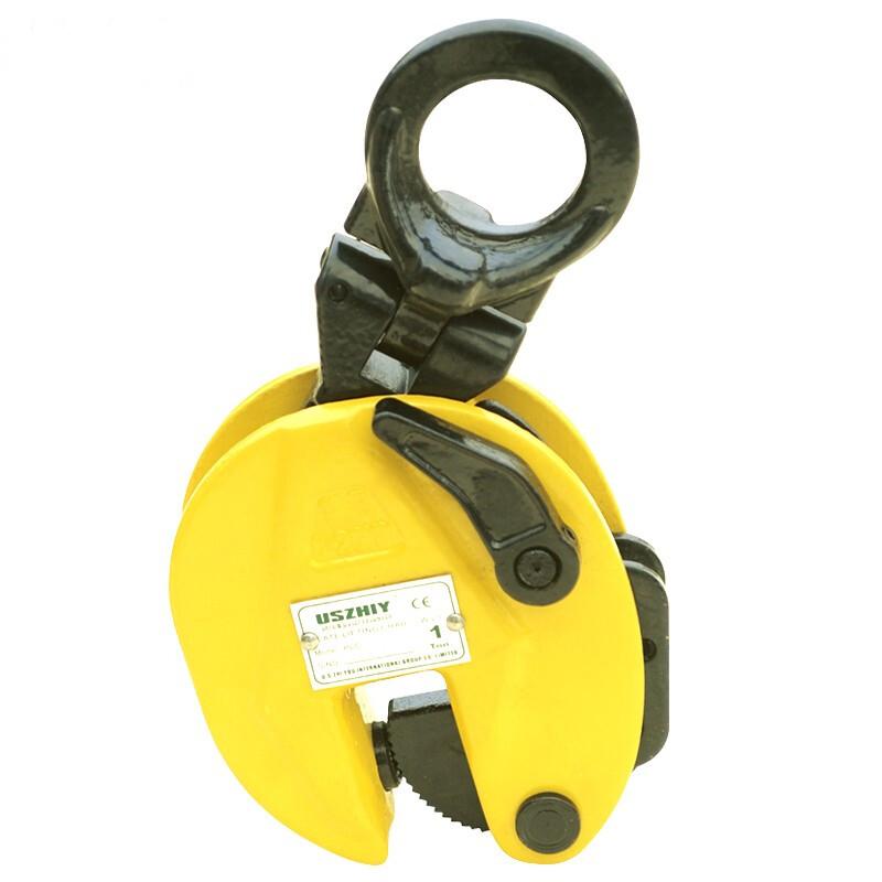Vertical Plate Lifting Clamp with Lock Hoist Hook Chain Industrial 4409lbs Plate Lifting Clamp 2T for Lifting and Transporting