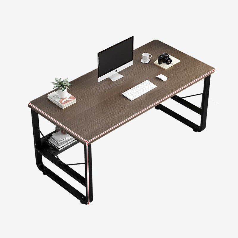 Computer Home Office Desk, 48 Inch Desk Study Writing Table with Bookshelf Modern Simple Style